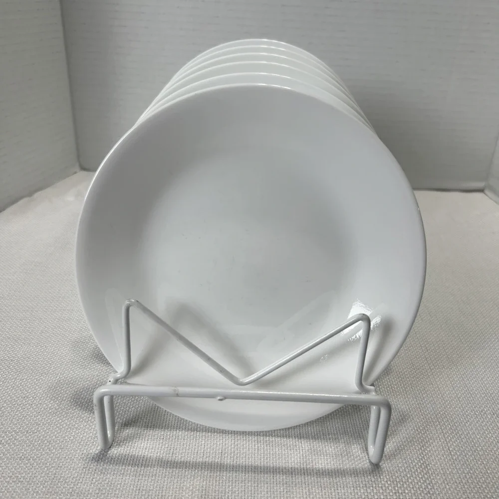6 Corelle Winter Frost White 6 3/4